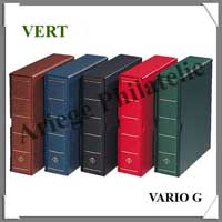 Reliure VARIO GIGANT - AVEC Etui assorti - VERT - Reliure Vide (323117 ou VARIOGG)