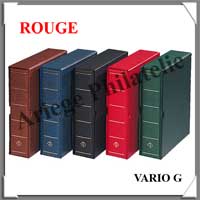 Reliure VARIO GIGANT - AVEC Etui assorti - ROUGE - Reliure Vide (320614 ou VARIOGR)