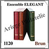 Ensemble ELEGANT - BRUN CLAIR - Reliure avec Etui assorti (1120-H) Lindner