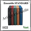 Ensemble STANDARD - VERT - Reliure avec Etui assorti (1122-G) Lindner