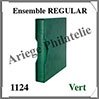 Ensemble REGULAR - VERT - Reliure avec Etui assorti (1124-G) Lindner