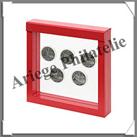 NIMBUS 150 - CADRE Rouge (Crocodile) - 150x150x25 mm (4868)