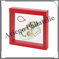 NIMBUS 150 - CADRE Rouge (Crocodile) - 150x150x25 mm (4868)