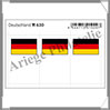 ETIQUETTE Autocollante - DRAPEAU - ALLEMAGNE (Drapeau 630) Lindner