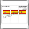 ETIQUETTE Autocollante - DRAPEAU - ESPAGNE (Drapeau 638) Lindner