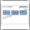 ETIQUETTE Autocollante - DRAPEAU - GRECE (Drapeau 652) Lindner