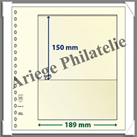 Feuilles NEUTRES - LINDNER T - 1 BANDE - 189x150 mm (802101)