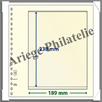 Feuilles NEUTRES - LINDNER T - 1 BANDE - 189x238 mm (802107)