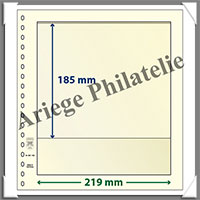 Feuilles NEUTRES - LINDNER T - 1 BANDE - 219x185 mm (802109)