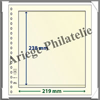 Feuilles NEUTRES - LINDNER T - 1 BANDE - 219x238 mm (802111)