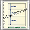 Feuilles NEUTRES - LINDNER T - 3 BANDES - 189x65, 64 et 88 mm (802304) Lindner