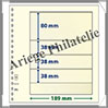 Feuilles NEUTRES - LINDNER T - 4 BANDES - 189x80, 38, 38 et 38 mm (802405) Lindner