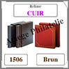 Reliure CUIR - BRUN - Reliure sans Etui  (1506) Safe