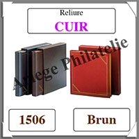 Reliure CUIR - BRUN - Reliure sans Etui  (1506)