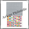 ETIQUETTES Autocollantes - DRAPEAUX Pays Zone EURO - Annes 2002  2015 (1860S) Safe