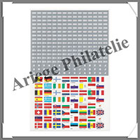 ETIQUETTES Autocollantes - DRAPEAUX Pays Zone EURO - Annes 2002  2015 (1860S)