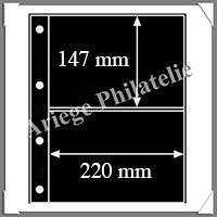 Feuilles COMPACT A4 - NOIRES - 2 Poches - Les 5 Feuilles (452)