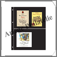 Feuilles COMPACT A4 - NOIRES - 2 Poches - Les 5 Feuilles (452)