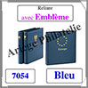 Reliure YOKAMA avec EMBLEME - BLEU - Reliure sans Etui  (7054) Safe