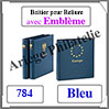 Boitier YOKAMA pour Reliure avec EMBLEME avec EMBLEME - BLEU - Boitier SEUL (784) Safe