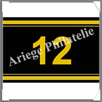 ETIQUETTE Autocollante - CHIFFRE 12 (Chiffre 12)