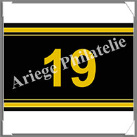 ETIQUETTE Autocollante - CHIFFRE 19 (Chiffre 19)