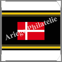 ETIQUETTE Autocollante - DRAPEAU - DANEMARK (Drapeau DANEMARK)