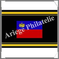 ETIQUETTE Autocollante - DRAPEAU - LIECHTENSTEIN (Drapeau LIECHTENSTEIN)