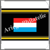 ETIQUETTE Autocollante - DRAPEAU - LUXEMBOURG (Drapeau LUXEMBOURG)