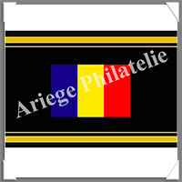 ETIQUETTE Autocollante - DRAPEAU - ROUMANIE (Drapeau ROUMANIE)