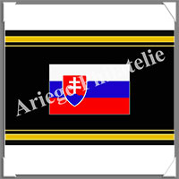 ETIQUETTE Autocollante - DRAPEAU - SLOVAQUIE (Drapeau SLOVAQUIE)