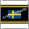 ETIQUETTE Autocollante - DRAPEAU - SUEDE (Drapeau SUEDE) Safe