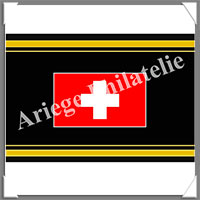 ETIQUETTE Autocollante - DRAPEAU - SUISSE (Drapeau SUISSE)