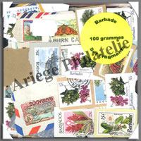 Barbade - 100 Grammes de Timbres (Fragments)