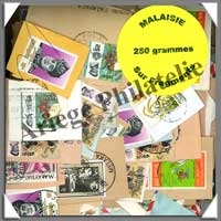 Malaisie - 250 Grammes de Timbres (Fragments)