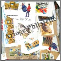 Malte - Ile de - 250 Grammes de Timbres (Fragments)