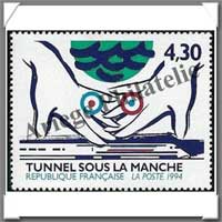 France : Anne 1994 complte (Sans Carnet) - N2854  2917 - 59 Timbres + Bloc N16