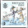 BRETAGNE - 1986 -  Salon Philatlique de RENNES (CNEP N7) CNEP