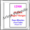 Pages Rgent SUPRA Vierges - Blanches AVEC Cadre - Paquet de 50 Pages (12900) Yvert et Tellier