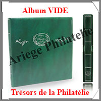 Reliure SUPRA - TRESORS de la PHILATELIE - VERT - Reliure avec Etui  (13285)