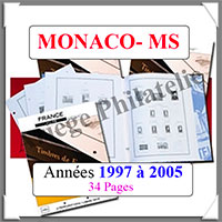 MONACO - Intrieur MS - Annes 1997  2005 - Pack N1 - 34 Pages - Sans Pochettes (135959)