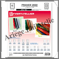 FRANCE - Jeu SC - Anne 2022 - 1 er Semestre - Timbres Courants - Avec Pochettes (136915)