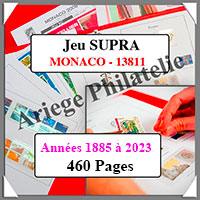 MONACO - Jeu SC - 1885  2023 - Avec Pochettes + 8 Albums SUPRA Rouge (13810)