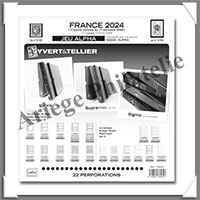 FRANCE - Jeu ALPHA - Anne 2024 - 1 er Semestre - Timbres Courants - Sans Pochettes (138581)
