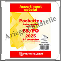 FRANCE - Pochettes YVERT (Hawid) - Anne 2025 - 1er Semestre - Pour Timbres Courants (138965)