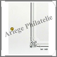 Feuilles STANDARDS - BLANCHES - Quadrilles sans Onglets - Paquet de 50 Pages (1420)