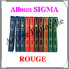 Reliure SIGMA - ROUGE - Reliure avec Etui  (1743-6) Yvert et Tellier