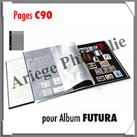 Pages FUTURA Carton Noir - C90 - 11 Bandes - Recto-Verso - Paquet de 5 Pages (1793)