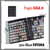 Reliure FUTURA - PACK avec 10 Recharges GIGA 8 - Reliure avec Etui  (27598)