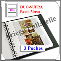 Pages Rgent Duo-SUPRA Recto Verso - 3 Poches - Paquet de 10 Pages (1803)